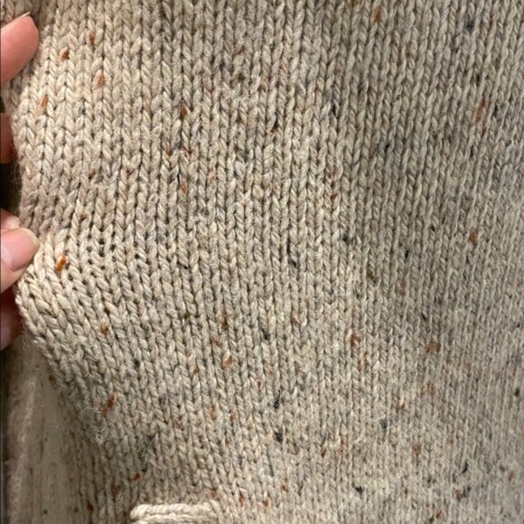 Cynthia Rowley Heathered Grey Cowl Neck Wool Sweater Size Medium Cozy Knit - Picture 9 of 13